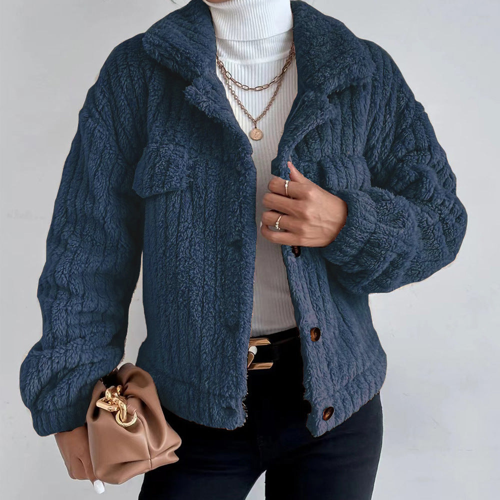 Emely - Flauschige Damenjacke aus Teddyfell