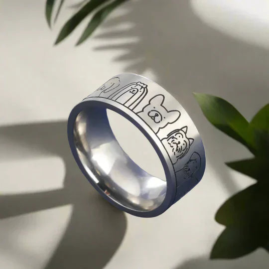 Kira - wide gold and silver ring | Silver and gold