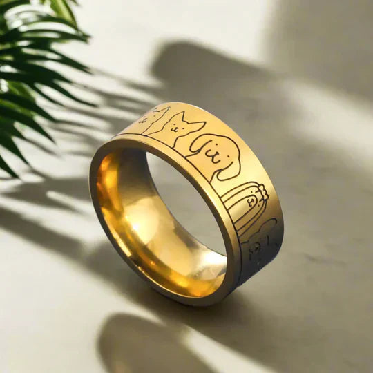 Kira - wide gold and silver ring | Silver and gold