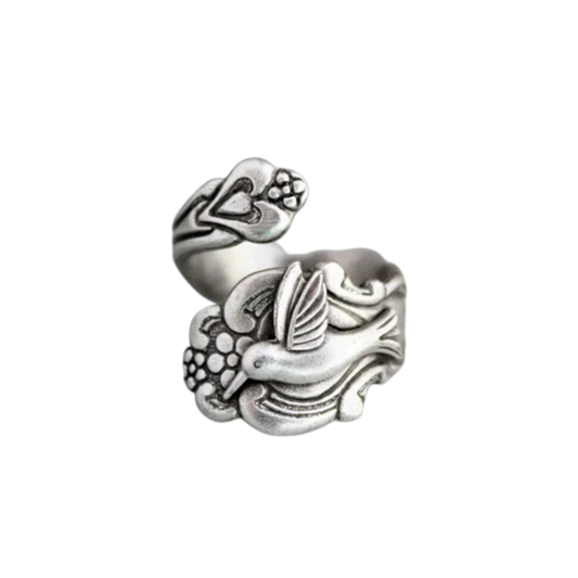 Rylee - Kolibri blossom ring in silver