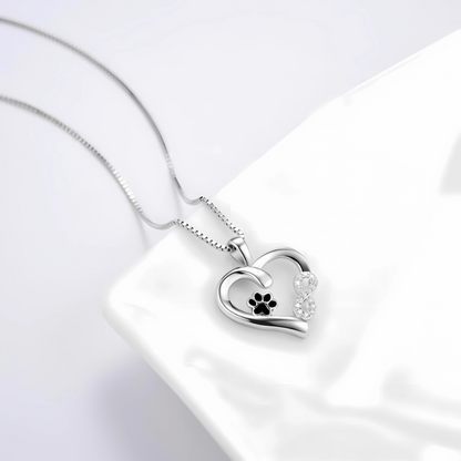 Althea - Necklace with paw & heart (Free gift)