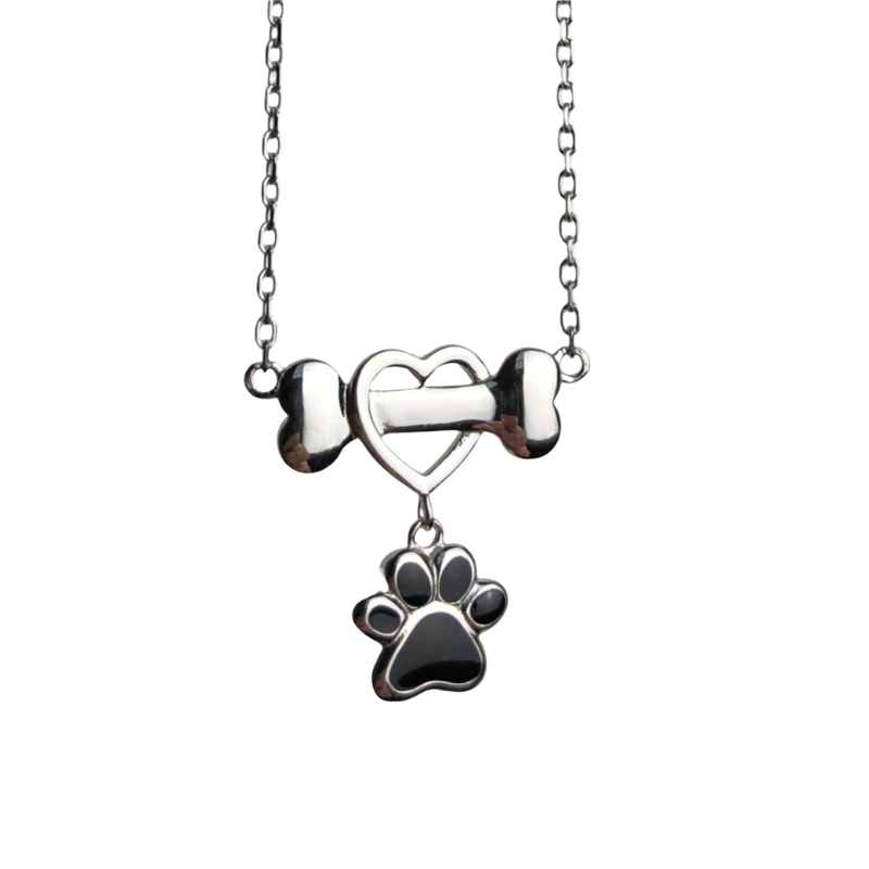 Marisha - Delicate silver paw necklace | Silver