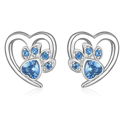 Maisy - Heart-paw earrings