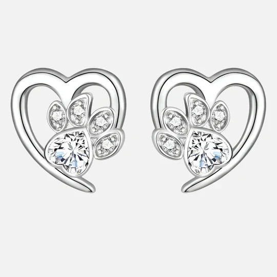 Maisy - Heart-paw earrings