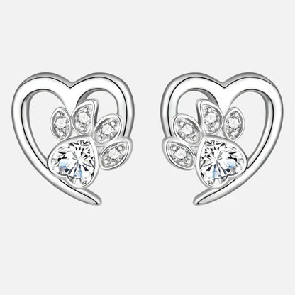 Maisy - Heart-paw earrings