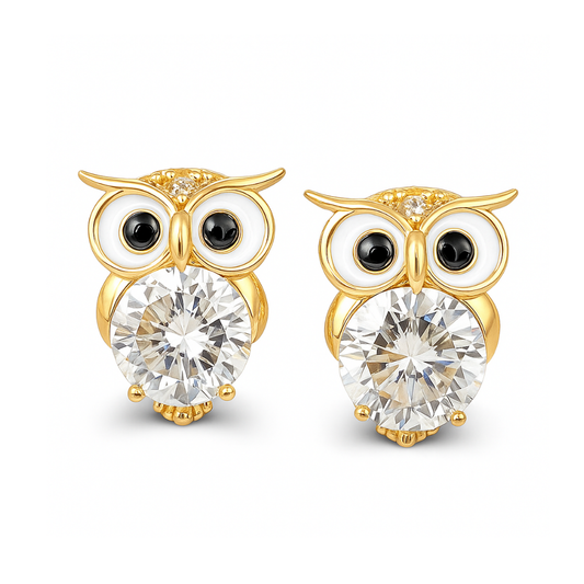 Harmony - Vintage gold rings with crystal accent | Gold