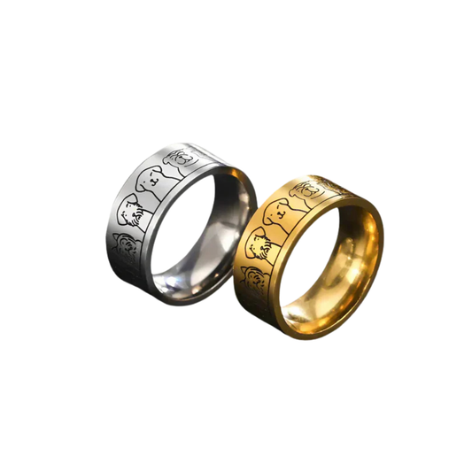 Kira - wide gold and silver ring | Silver and gold