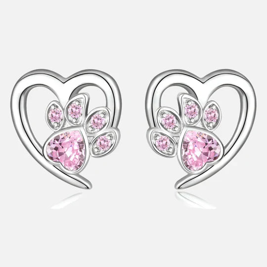Maisy - Heart-paw earrings