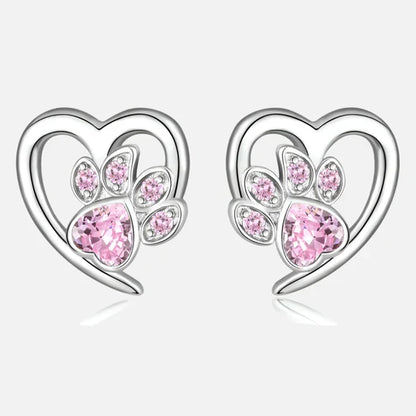 Maisy - Heart-paw earrings