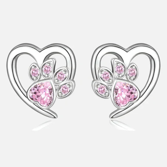 Maisy - Heart-paw earrings