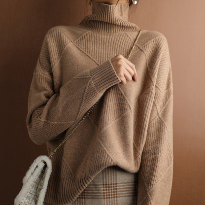 Veronika - Strickpullover in Smaragdgrün