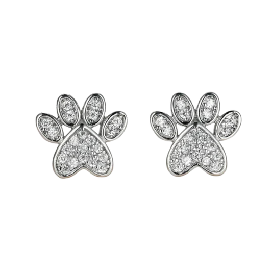 Arielle - Heart-shaped paw ear plug | Silver