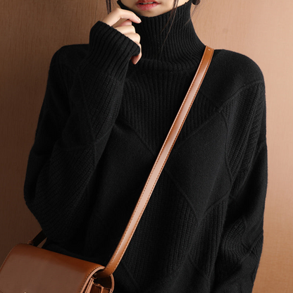 Veronika - Strickpullover in Smaragdgrün