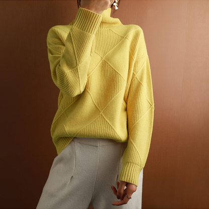 Veronika - Strickpullover in Smaragdgrün