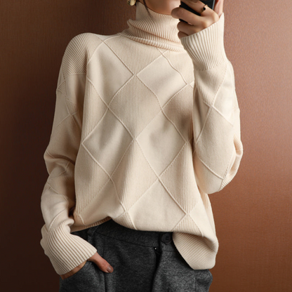 Veronika - Strickpullover in Smaragdgrün