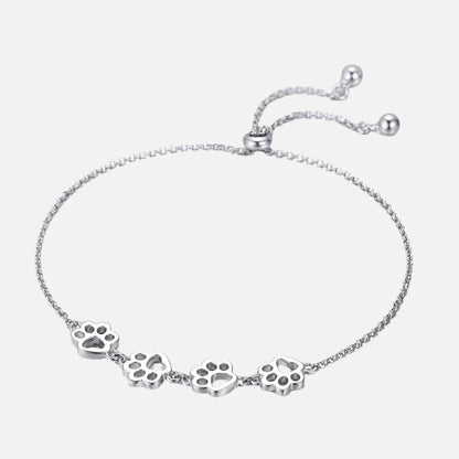 Lillian - Adjustable paw strap made of 925 silver and gold