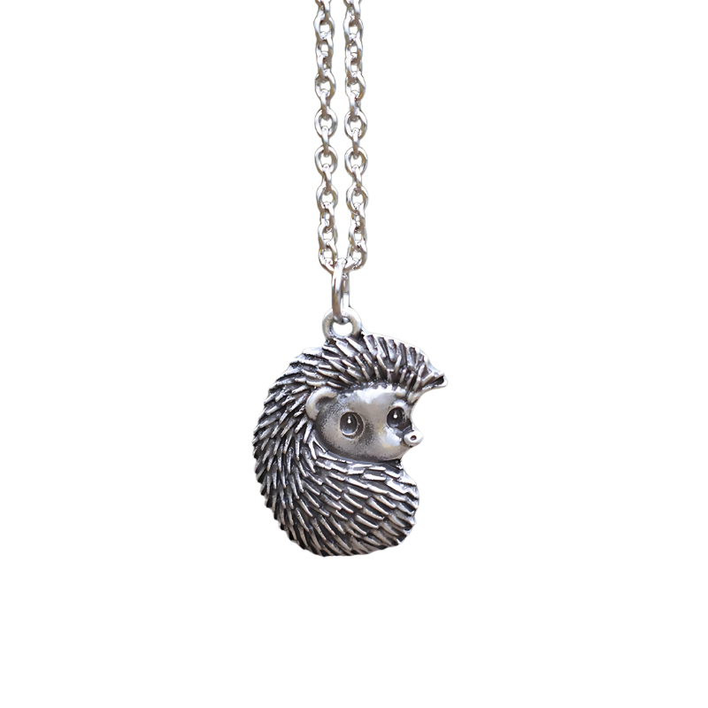 Eleesha - Vintage necklace with silver porcupine | Silver