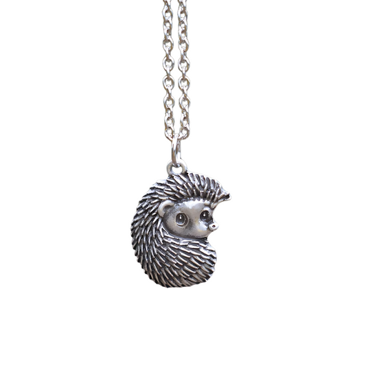 Eleesha - Vintage necklace with silver porcupine | Silver