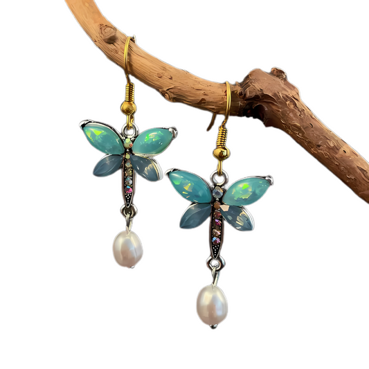 Kayleigh - Vintage butterfly earrings | Gold