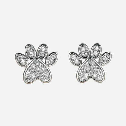 Arielle - Heart-shaped paw ear plug | Silver