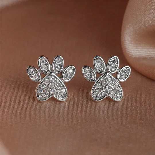Arielle - Heart-shaped paw ear plug | Silver