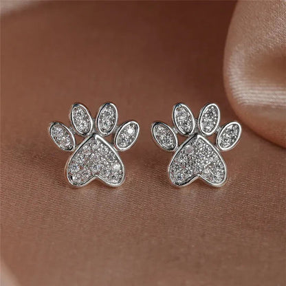Arielle - Heart-shaped paw ear plug | Silver