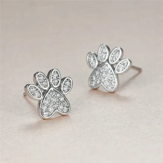 Arielle - Heart-shaped paw ear plug | Silver