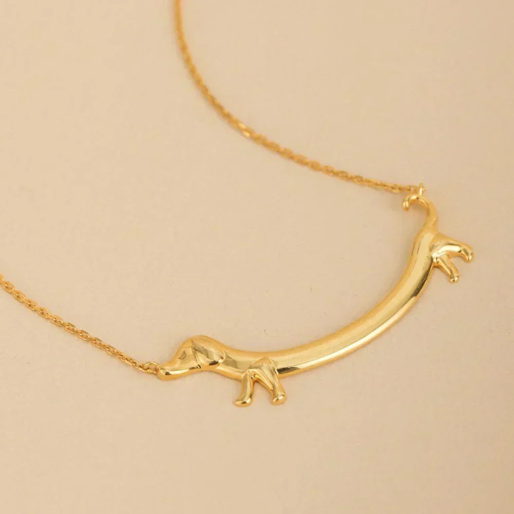Gold-Tone Dachshund Necklace 5