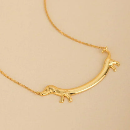 Gold-Tone Dachshund Necklace 5
