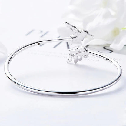 Gale - Adjustable Kolibri ring with a breed diamond | Silver