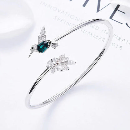 Gale - Adjustable Kolibri ring with a breed diamond | Silver