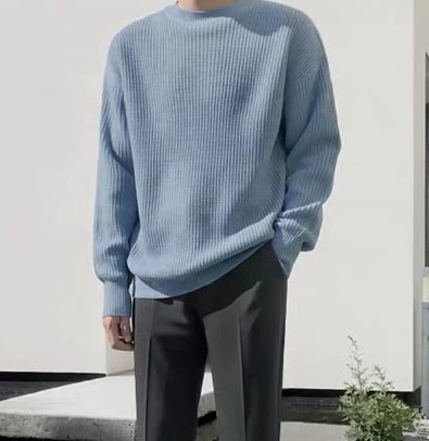 Variant image for Max: Kuscheliger Herrenpullover Aus 100% Baumwolle – Eleganter, Atmungsaktiver Freizeitpullover In Verschiedenen Farben-8