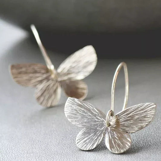 Willis - Vintage butterfly earrings made of silver