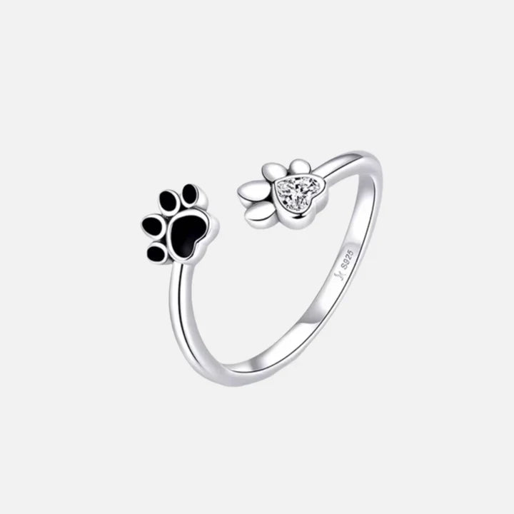 Irving - Adjustable with Zirconia & Emaille | Silver