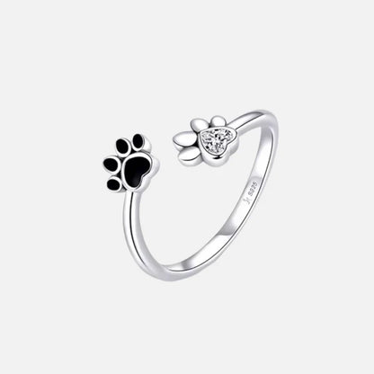 Irving - Adjustable with Zirconia & Emaille | Silver